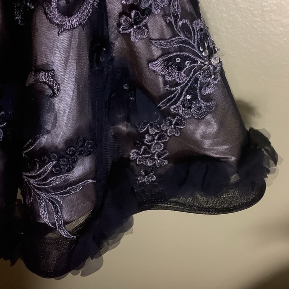 Jovani Black Embellished Backless Bustier Prom Dress Size 0 - Picture 12 of 13